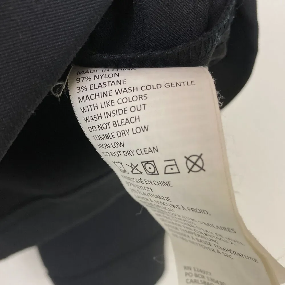 prAna Men's Zip Up Jacket Born From the Experience Size M Black Nylon